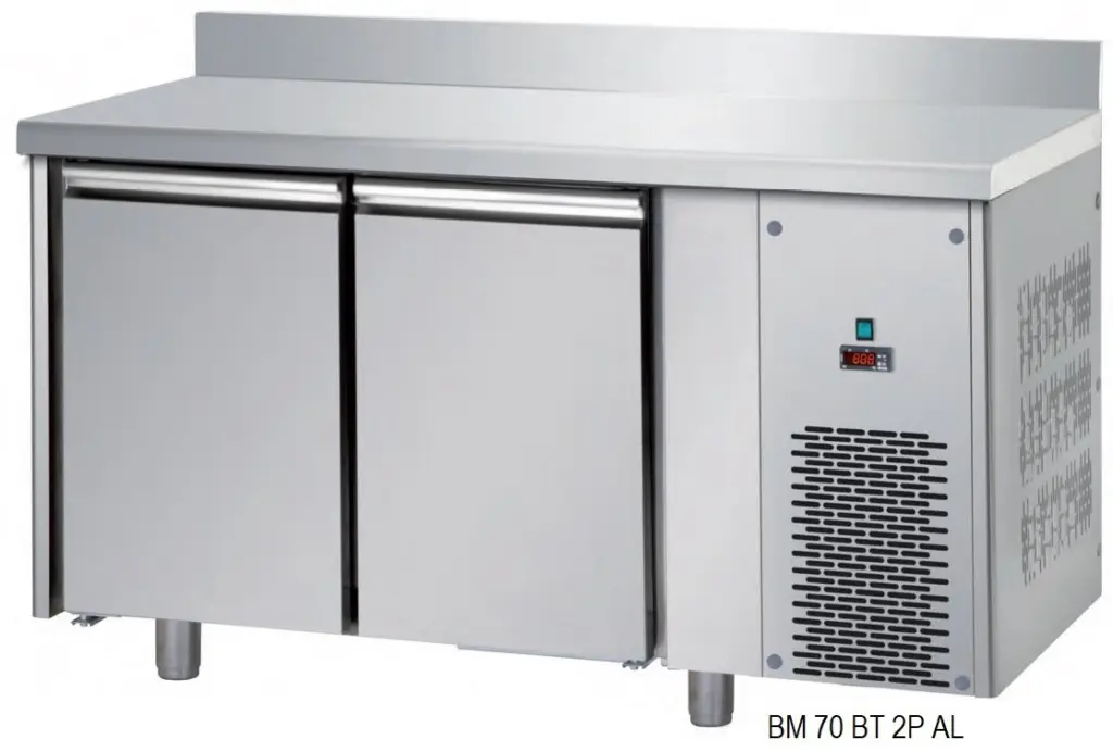 Bajomostradores de Congelación Acero Inox Fondo 700 de 2, 3 o 4 puertas BMBT MESFRED