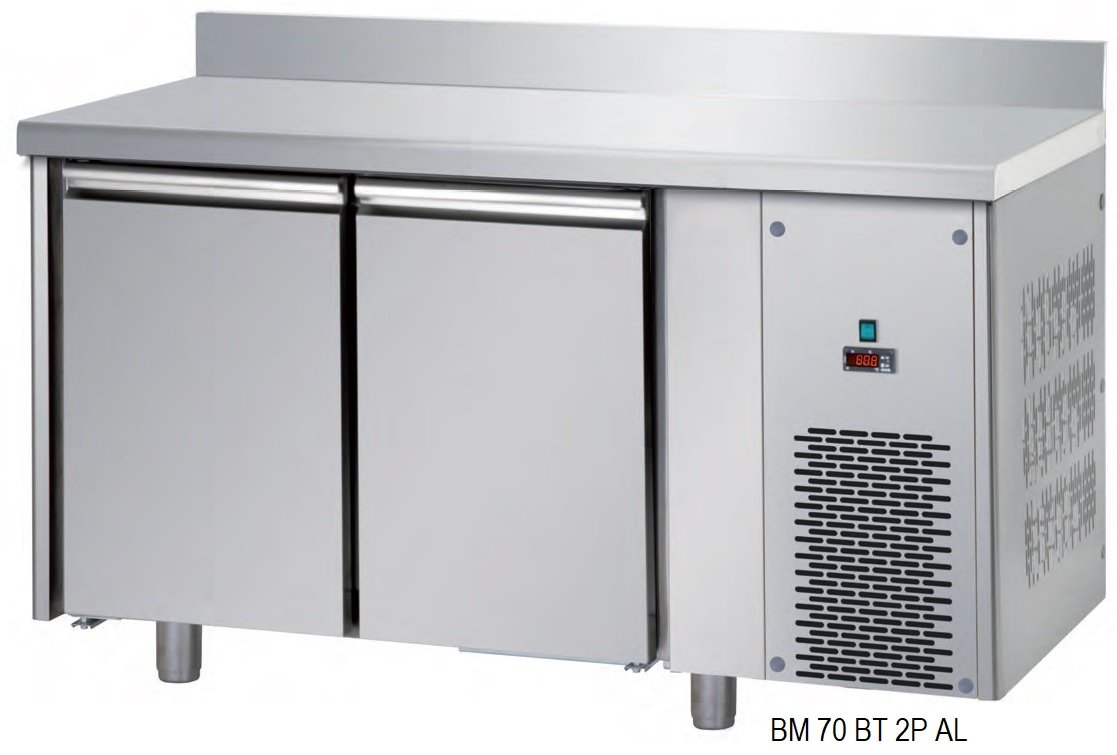 Bajomostradores de Congelación Acero Inox Fondo 700 de 2, 3 o 4 puertas BMBT MESFRED