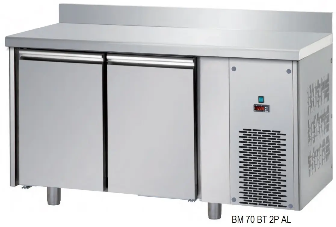 Bajomostradores de Congelación Acero Inox Fondo 700 de 2, 3 o 4 puertas BMBT MESFRED