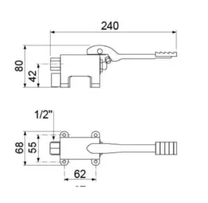 Grifo Pedal agua fría 542914