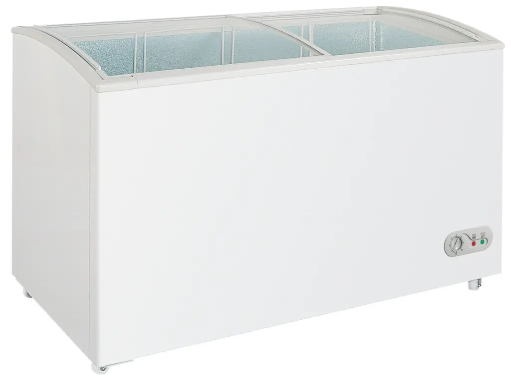 Congelador de 1383x620x869 mm de 350 litros GLASS-TOP CADI350 MESFRED