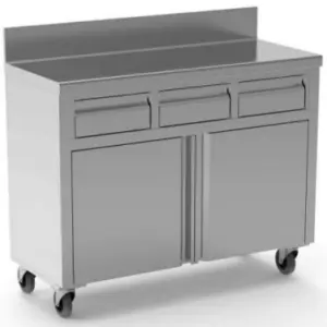 Mesa de Apoyo y Servicio de terraza con Puertas y Cajones MTC50 ERATOS