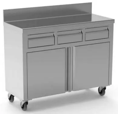Mesa de Apoyo y Servicio de terraza con Puertas y Cajones MTC50 ERATOS