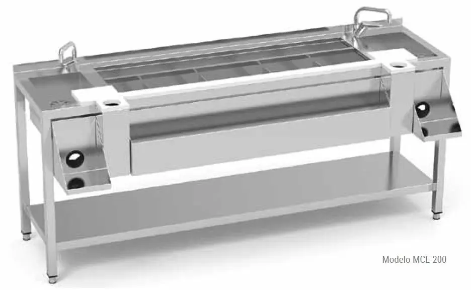 Mesa para preparación de Coctelería Profesional Doble de 2000x745x900mm con Cuba MCE-S-DOBLE ERATOS