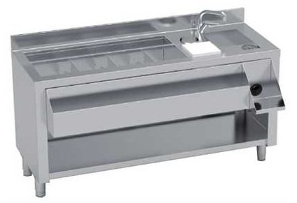 Mueble para preparación de Coctelería Profesional de 1200x745x900mm con Cuba ERATOS