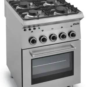 Cocina a Gas de 4 o 6 Fuegos Fondo 650 Con Horno Línea SMART 650 MBM