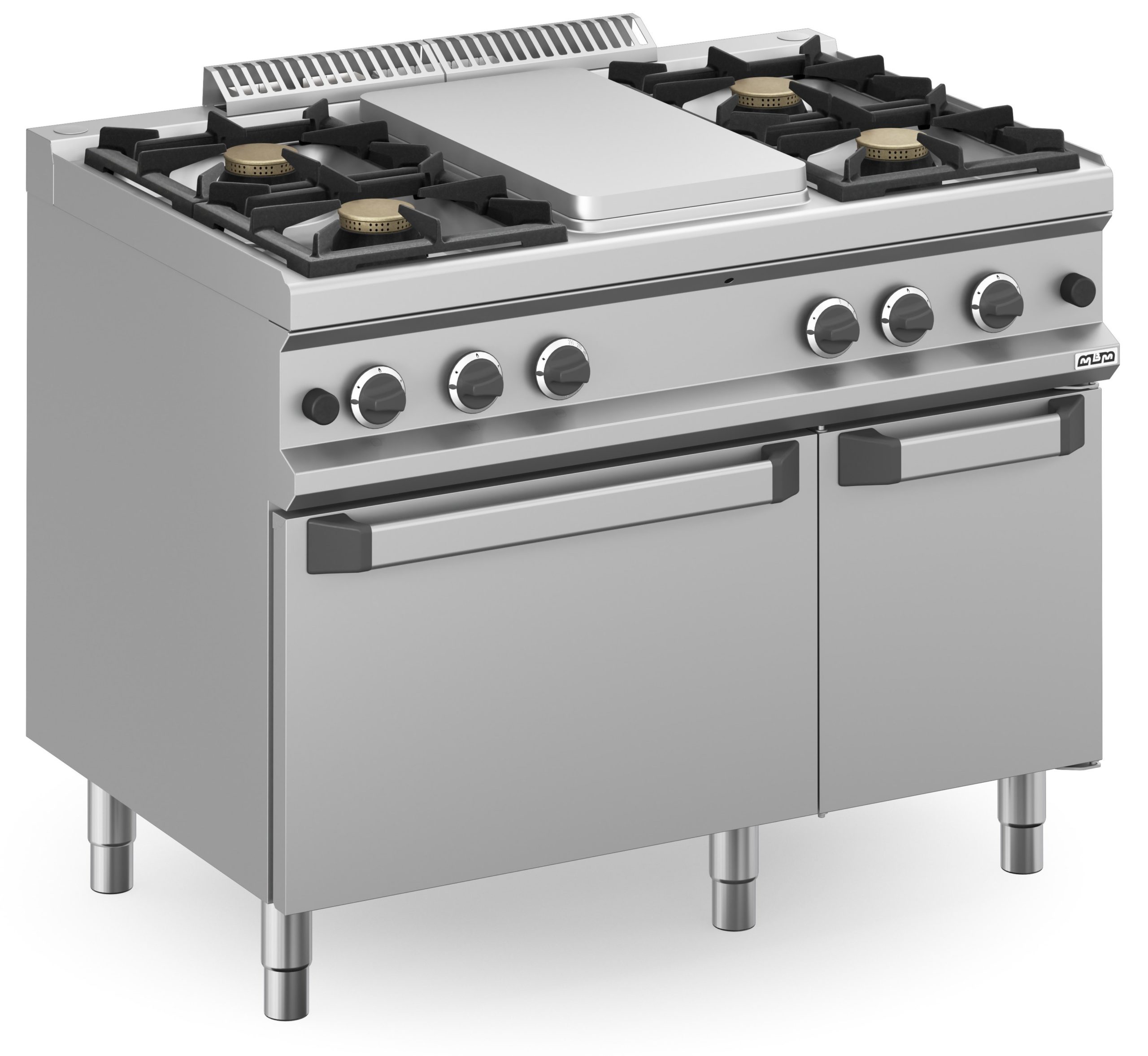 Cocina a Gas con Horno a Gas y Plancha Lisa de 1 fuego central Línea MAGISTRA PLUS 700 MFB711MFG4XL MBM