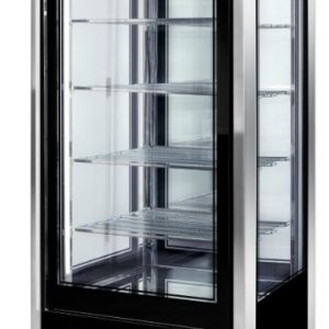 Armario Refrigerado Pastelerías 4 caras Cristal Bitemperatura Estantes rotativos 500 litros CRISTAL TOWER RV 725 TB/TN EUROFRED