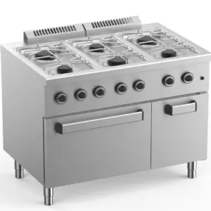 Cocina a Gas 6 Fuegos con Horno Fondo 700 ELFU711 START LINE
