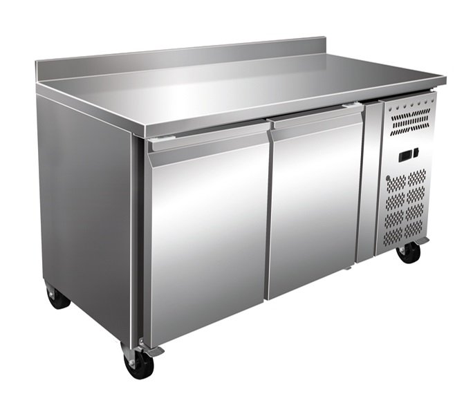 Mesa Refrigerada Snack Acero Inoxidable 2 Puertas 1360x600x960h mm PEKIN SNACK2200TN