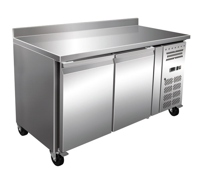 Mesa Congelados Snack Acero Inoxidable 2 Puertas 1360x600x960h mm PEKIN SNACK2200BT