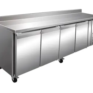 Mesa Congelados Snack Acero Inoxidable 4 Puertas 2230x600x960h mm PEKIN SNACK4200BT