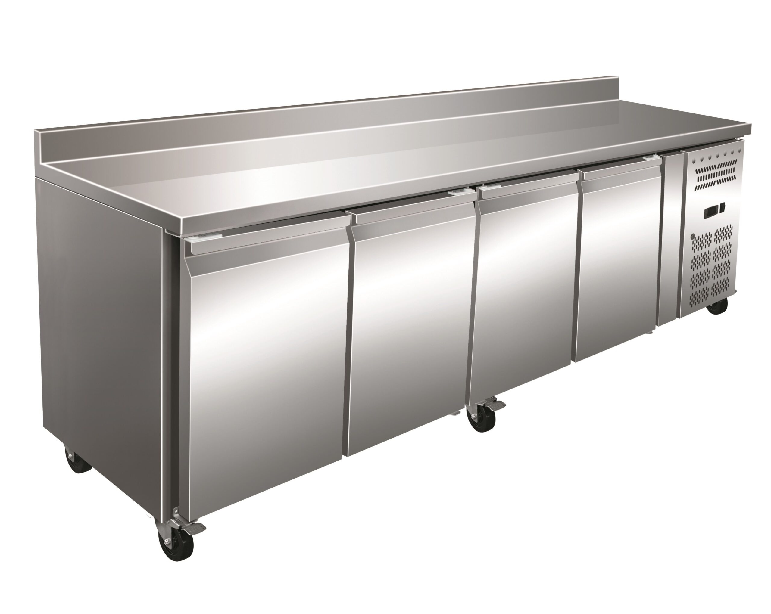 Mesa Refrigerada GN1/1 Acero Inoxidable 4 Puertas 2230x700x960h mm PEKIN GN4200TN