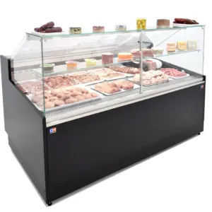 Vitrina Refrigerada Expositora de 2,5 metros Fondo 1100 Frío Ventilado - Exposición Inoxidable - Línea CORDOBA VRV-250-XL