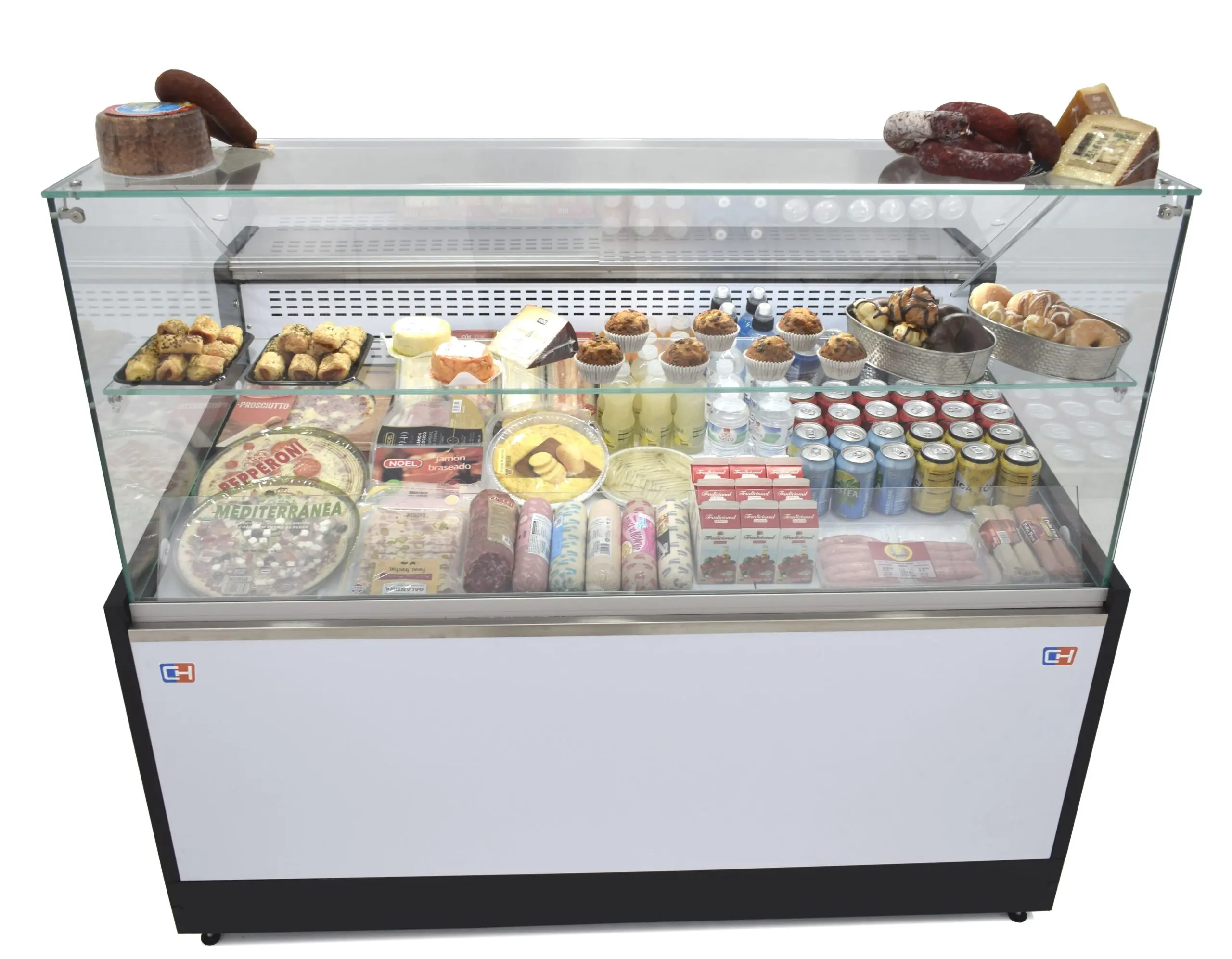 Vitrina Refrigerada Expositora de 2 metros Fondo 973 mm Frío Estático Línea CORDOBA VRE-200