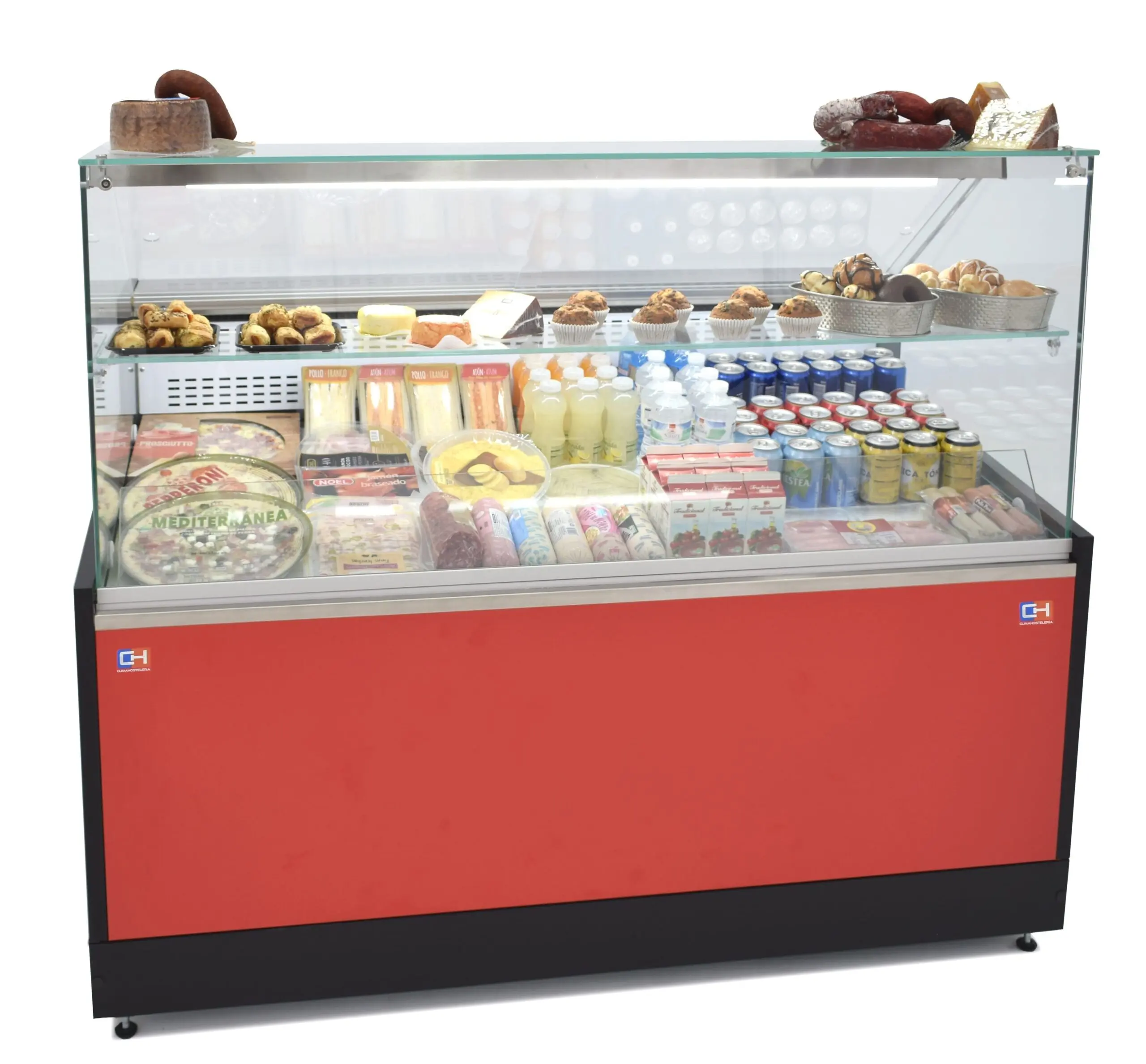 Vitrina Refrigerada Expositora de 2 metros Fondo 973 mm Frío Estático Línea CORDOBA VRE-200
