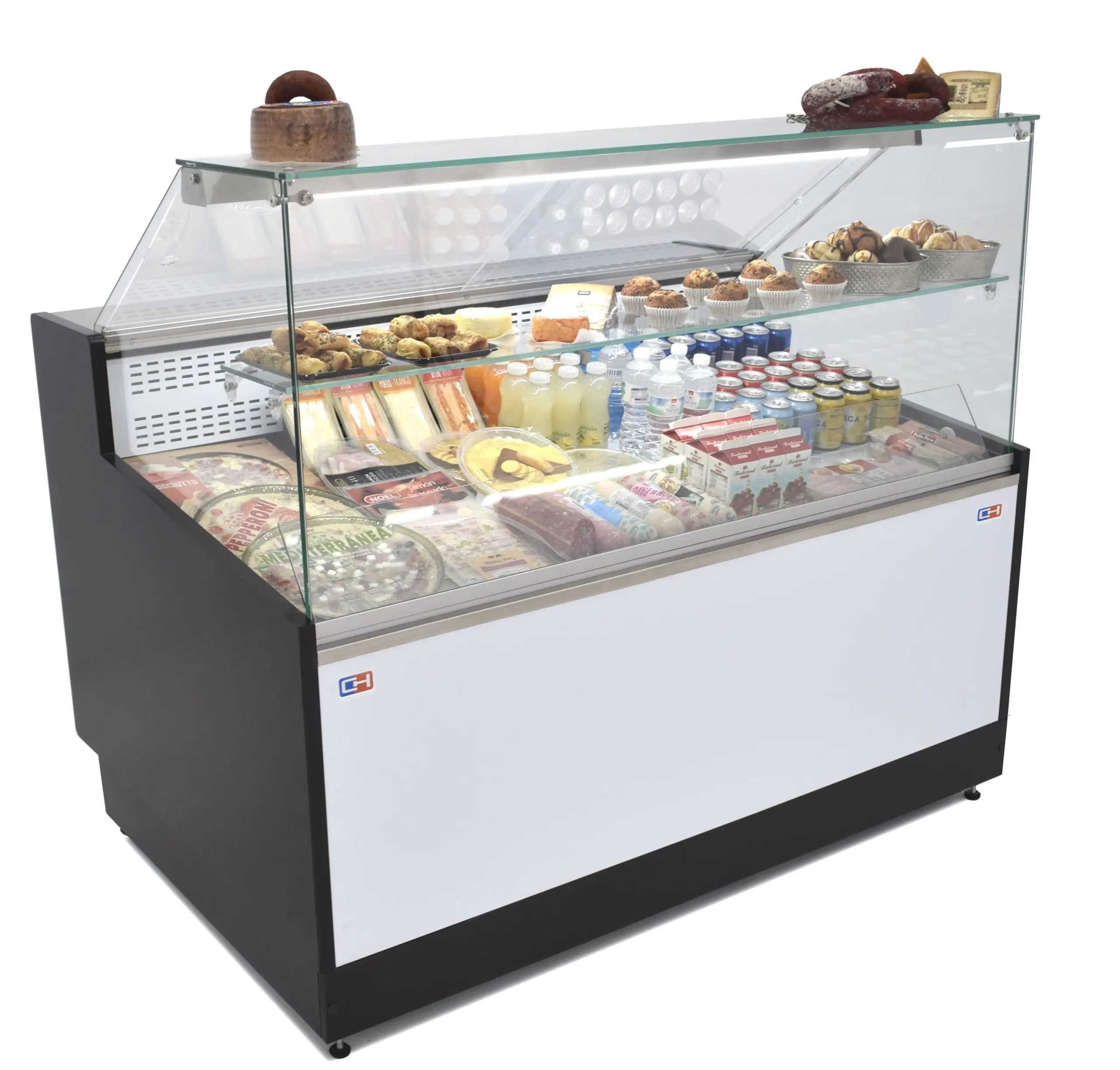 Vitrina Refrigerada Expositora de 2 metros Fondo 973 mm Frío Estático Línea CORDOBA VRE-200