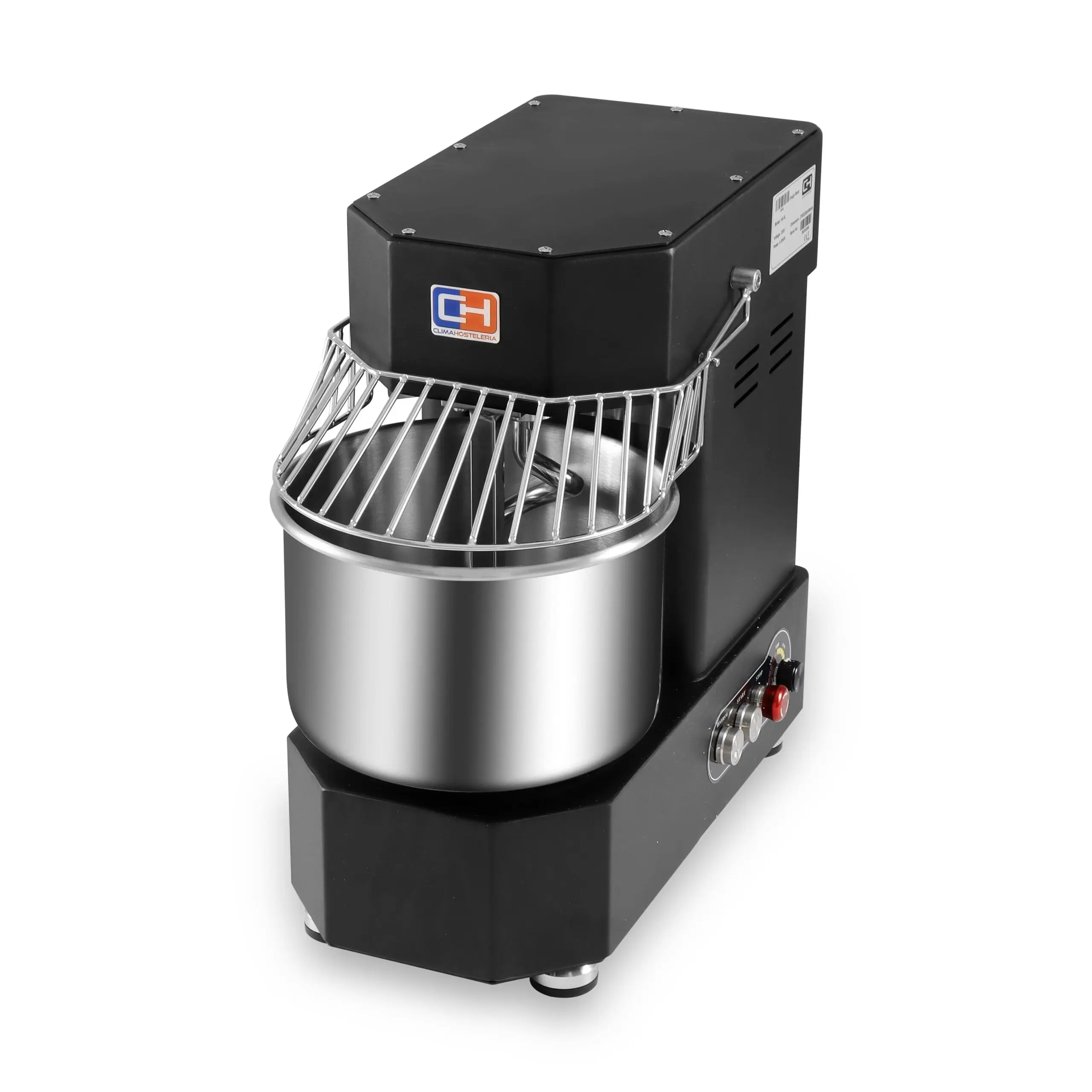 Amasadora de Gancho Espiral con Cuba y Cabezal Fijo con Variador de Velocidad HS-5L CLIMAHOSTELERIA