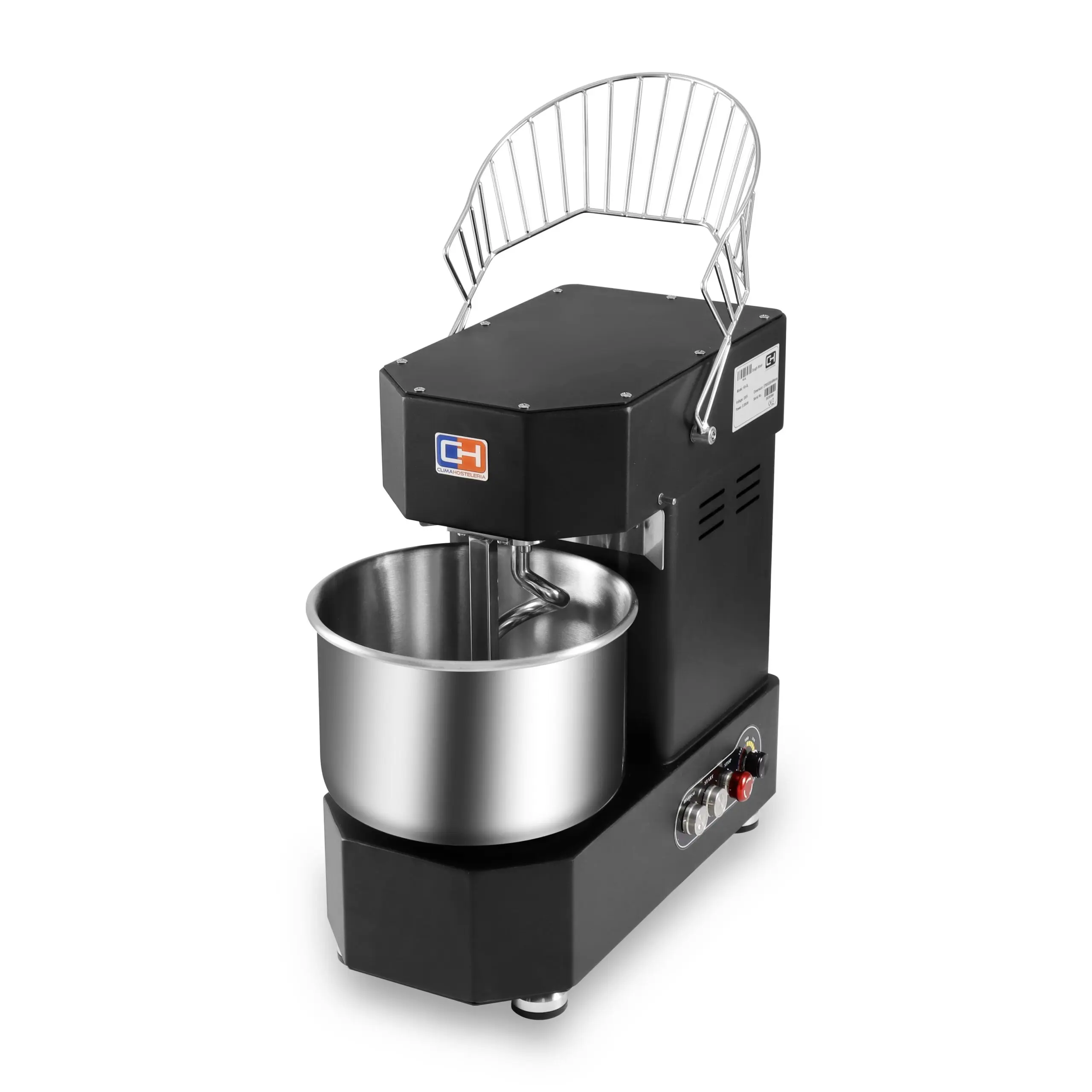 Amasadora de Gancho Espiral con Cuba y Cabezal Fijo con Variador de Velocidad HS-5L CLIMAHOSTELERIA