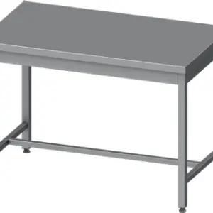 Mesa de Trabajo Acero Inoxidable Central SIN Estante Línea VARSOVIA MC67-SIN CLIMAHOSTELERIA