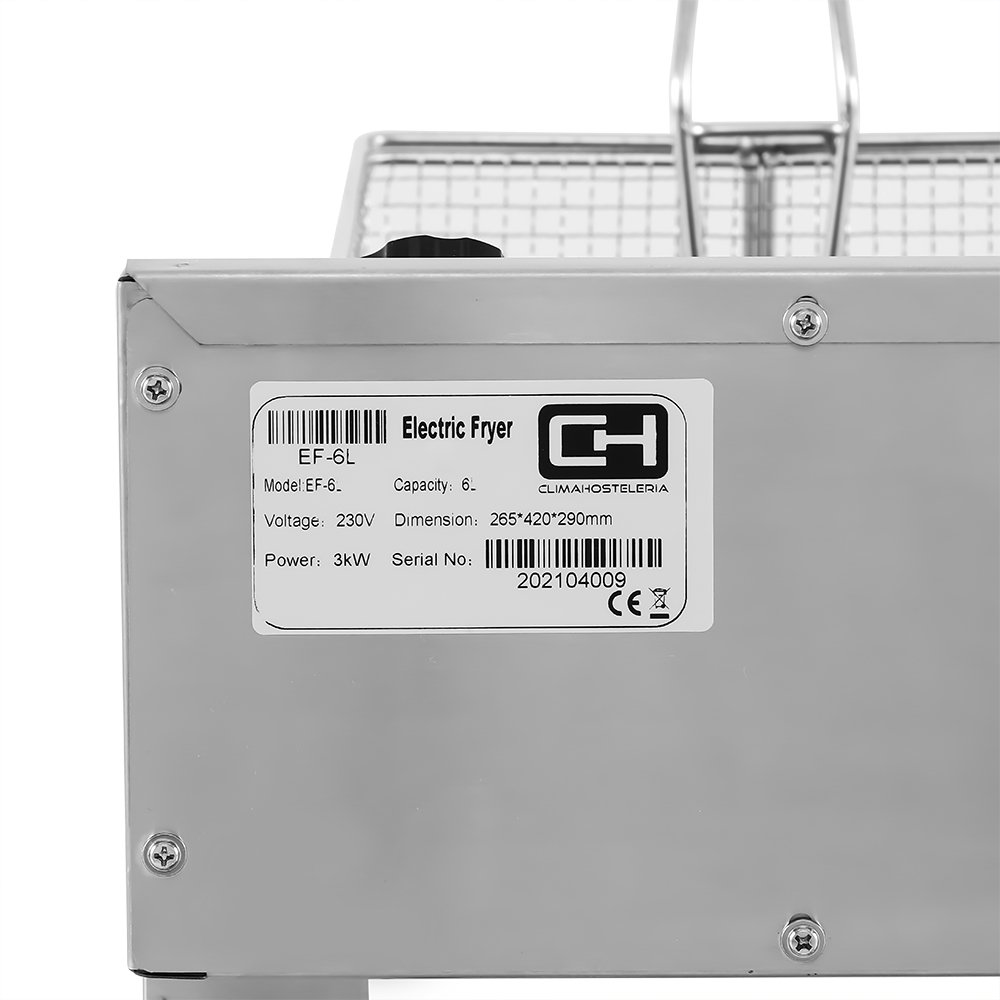 Freidora Eléctrica Sin Grifo de Vaciado Línea PEKÍN EF-L-SIMPLE CLIMAHOSTELERÍA