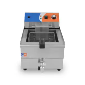 Freidora Eléctrica con Grifo de Vaciado Línea PEKÍN EF-1V CLIMAHOSTELERÍA