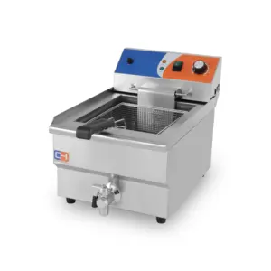 Freidora Eléctrica con Grifo de Vaciado Línea PEKÍN EF-1V CLIMAHOSTELERÍA