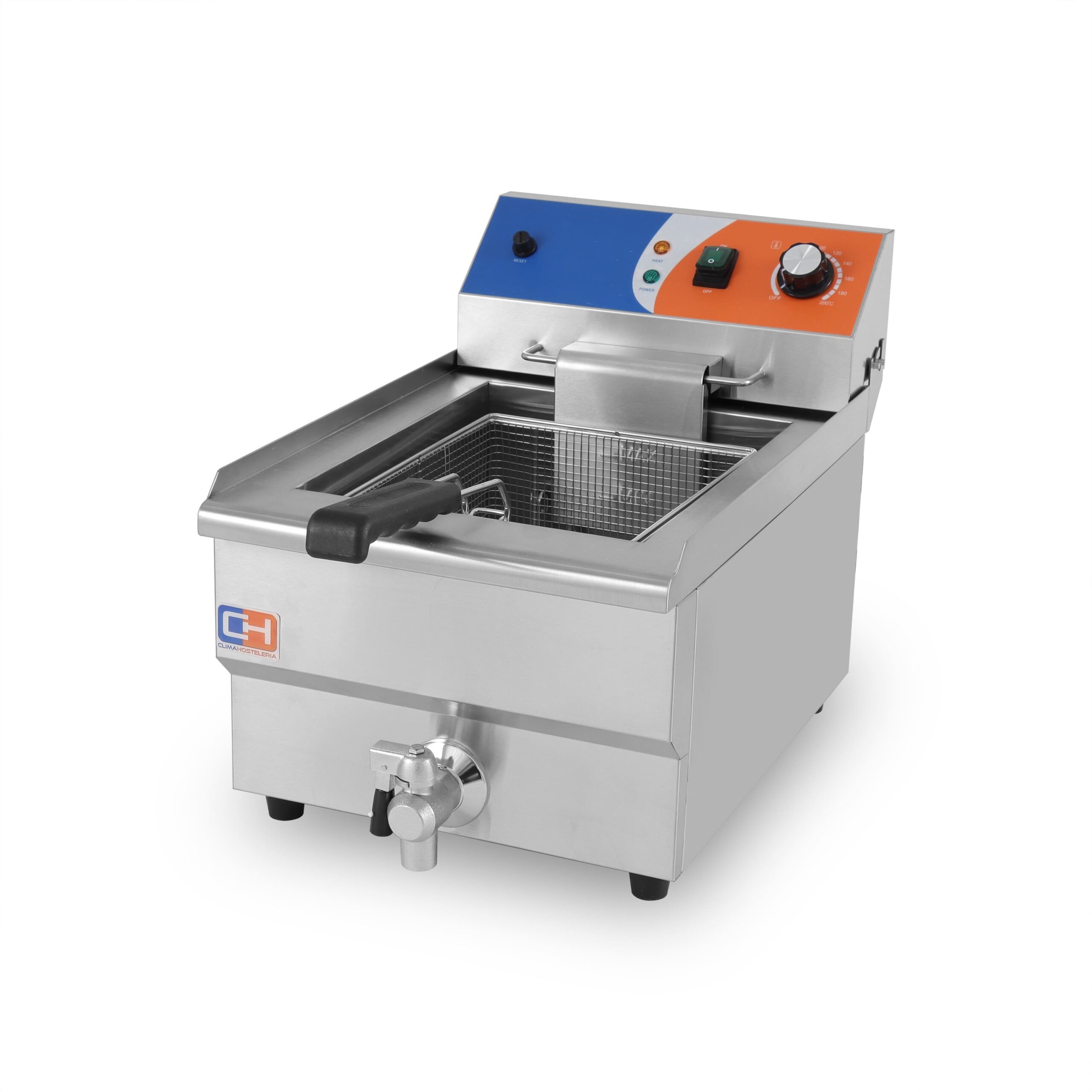 Freidora Eléctrica con Grifo de Vaciado Línea PEKÍN EF-1V CLIMAHOSTELERÍA