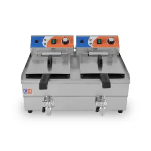 Freidora Eléctrica con Grifo de Vaciado Línea PEKÍN EF-1V CLIMAHOSTELERÍA