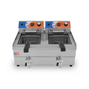 Freidora Eléctrica con Grifo de Vaciado Línea PEKÍN EF-1V CLIMAHOSTELERÍA