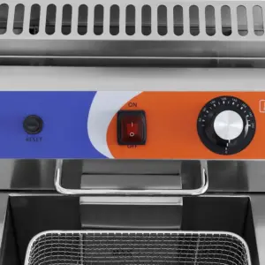 Freidora A Gas Sobremesa Doble 17+17 litros Con Grifo Vaciado Línea PEKÍN GF-182 CLIMAHOSTELERÍA