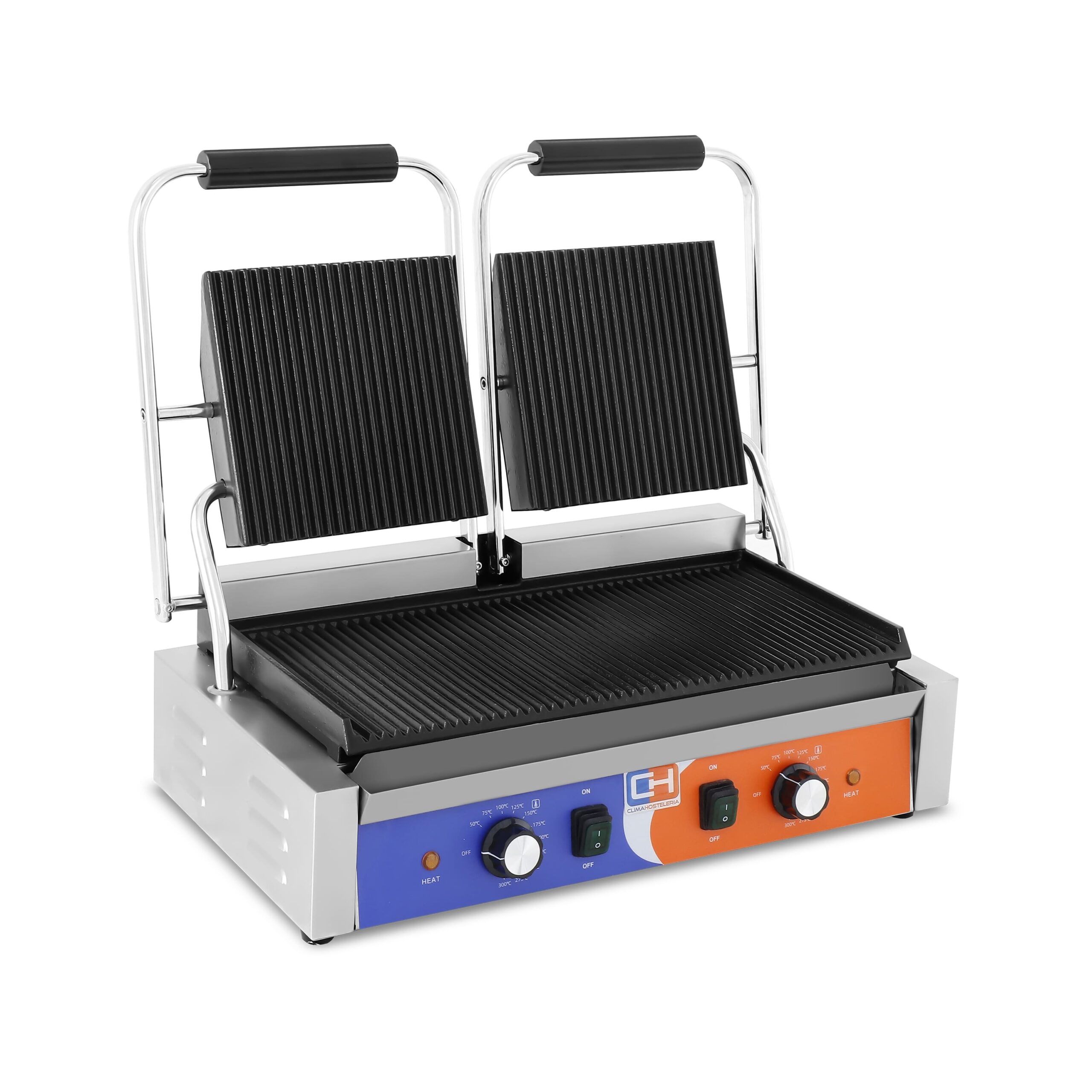 Plancha Grill Eléctrica de 430x365x210mm Línea PEKÍN PG-812 CLIMAHOSTELERÍA