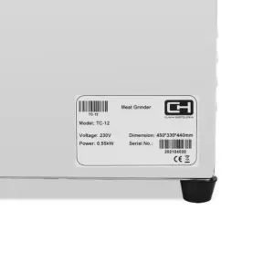 Picadora de Carne Boca 12” de 210x240x315h mm Línea PEKÍN TC-12 CLIMAHOSTELERÍA