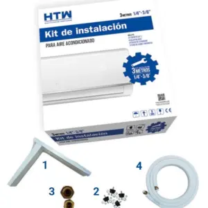 Kit Instalación Aire Acondicionado 5M 1/4-3/8 + ESCUADRA + SILENTBLOCK+TAC