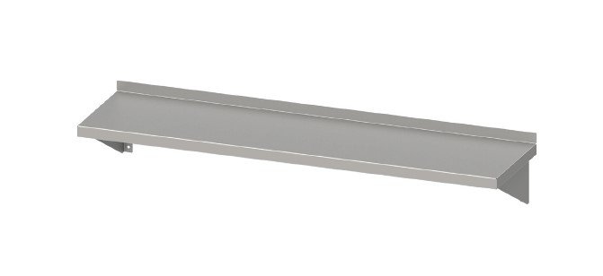 Estante Simple para Estantería Mural Acero Inoxidable Fondo 300mm Línea VARSOVIA EI123 CLIMAHOSTELERIA