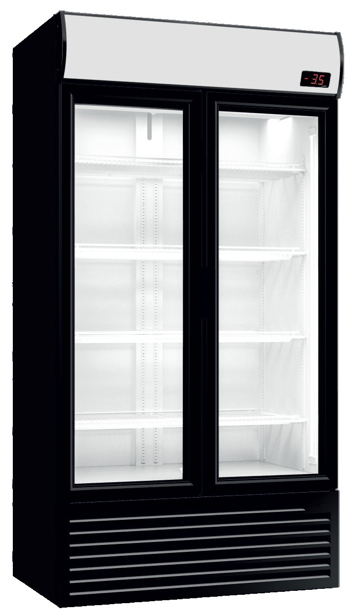 Armario Expositor Refrigerado Subcero de 1000 Litros 2 puertas Batientes Línea MANISA INOVA 1000SZ CLIMAHOSTELERIA