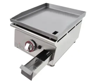 Plancha a gas Profesional de 40 cm en acero laminado de 6 mm 40PGLN