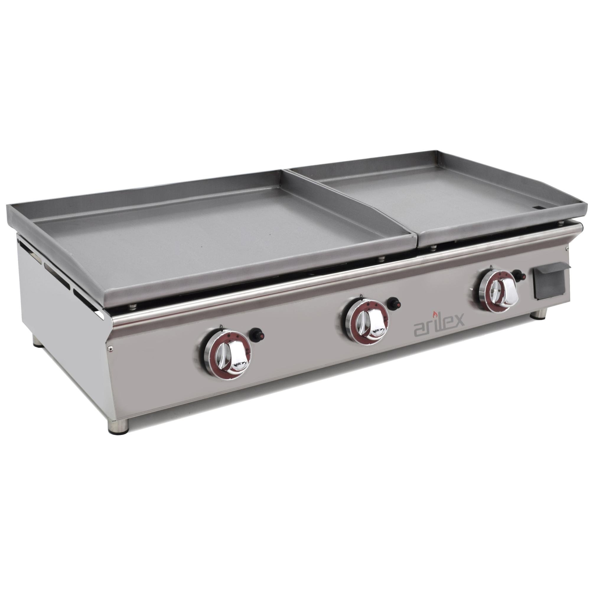 Plancha A Gas ARILEX Serie DUO (60 Laminado + 40 Laminado) 6040PGLLN