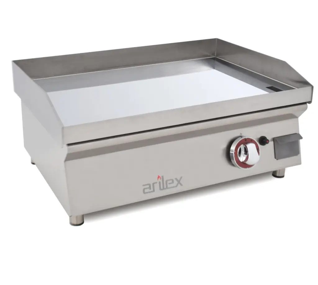 Ver más grande Plancha A Gas 60 Cm ARILEX En Acero 15 Mm Con Baño Cromo Duro 60PGCN
