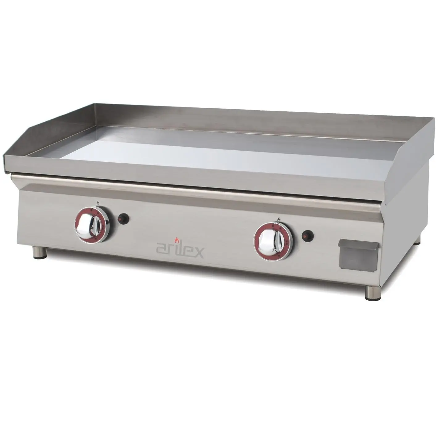 Plancha A Gas 80 Cm ARILEX En Acero 15 Mm Con Baño Cromo Duro 80PGCN