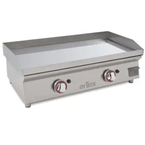 Plancha A Gas 80 Cm ARILEX En Acero 15 Mm Con Baño Cromo Duro 80PGCN