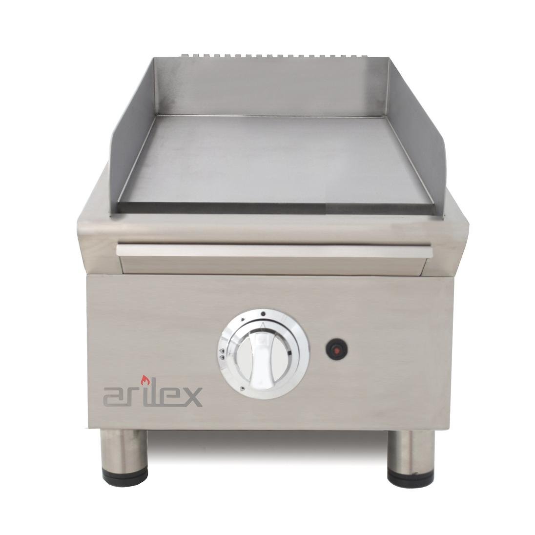 Frytops A Gas 40 Cm ARILEX Acero Rectificado De 15 Mm Línea 600 40FRYGRN