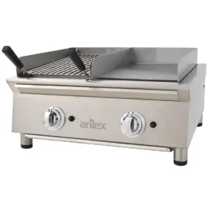 Frytops A Gas 35 Cm Acero Rectificado De 15 Mm + Barbacoa A Gas 35 Cm Línea 600 70FRYGRBN