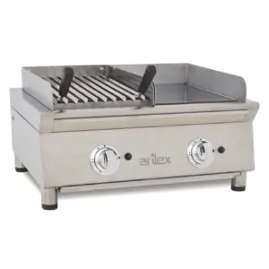 Frytops A Gas 35 Cm Acero De 15 Mm Cromo Duro + Barbacoa A Gas 35 Cm Línea 600 70FRYGCBN