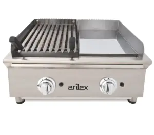 Frytops A Gas 35 Cm Acero De 15 Mm Cromo Duro + Barbacoa A Gas 35 Cm Línea 600 70FRYGCBN