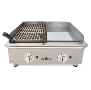 Frytops A Gas 35 Cm Acero De 15 Mm Cromo Duro + Barbacoa A Gas 35 Cm Línea 600 70FRYGCBN