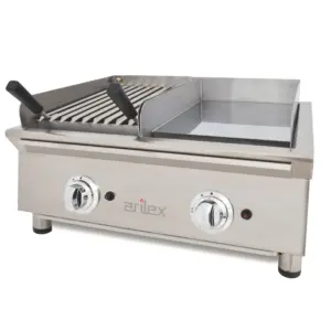 Frytops A Gas 35 Cm Acero De 15 Mm Cromo Duro + Barbacoa A Gas 35 Cm Línea 600 70FRYGCBN