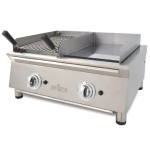 Frytops A Gas 35 Cm Acero De 15 Mm Cromo Duro + Barbacoa A Gas 35 Cm Línea 600 70FRYGCBN