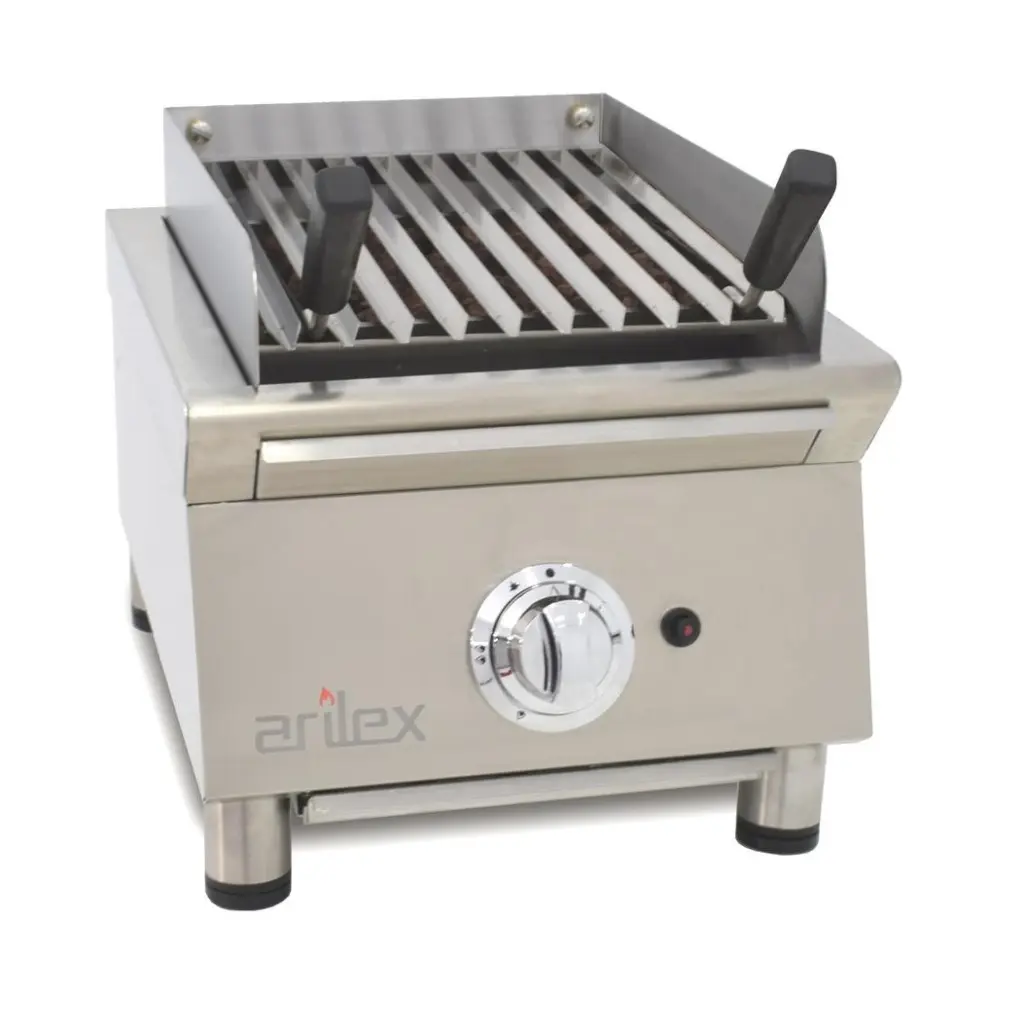 Parrilla Vasca A Gas 40 Cm Con Piedra Volcánica Línea 600 40VASN
