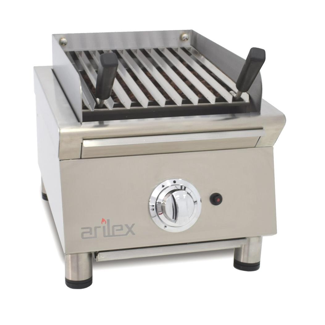 Parrilla Vasca A Gas 40 Cm Con Piedra Volcánica Línea 600 40VASN